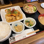 大阪産料理 空 - 本日の日替り『鶏天生姜あんかけ』