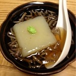 にしきや - 冬瓜豆腐のじゅんさい掛け（400円）