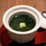 和食しんくろ - 浜名湖産 生海苔の茶碗蒸し