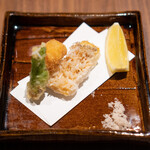 和食しんくろ - 甘鯛の松笠揚げ たらの芽天麩羅 里芋のフライ
