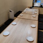 Nikurobata Sakaba Uchiya - 仕切りを付け、半個室の１０名席、会食や、ご家族で！
                      席のみ、コース料理ご予約お待ちしてます。