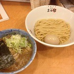 麺処まるは 健松丸 - つけそば豚骨魚介＋味玉(2013.05再訪)