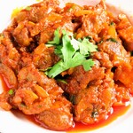 Stir-friedchicken skin Nepalese style炒鸡皮尼泊尔风味