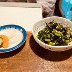 源氏 - ぬか漬けとお浸し