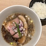 麺屋一燈 - 豚そば(醤油)+小ライス