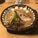 二代目らーめん源之丞 - 味噌ラーメン＋うずらの玉子　2023/3/18