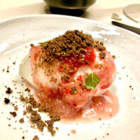 TACUBO - パスチャライズ牛乳にとちおとめペーストを　チョコクランチも又口の中に広がり美味しい