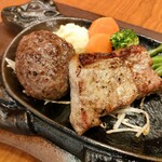 Charcoal-grilled small-sized Hamburg & Kokoro pork Steak 100g