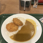 Kare Shoppu Shi Ando Shi- - C＆Cではいつも食ってるメンチカツカレー。このチープさがとても良いんだよ。