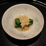薪鳥新神戸 - 菜の花 みぞれ酢がけ