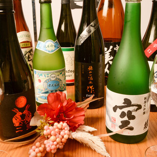 We also have rare Japanese sake! Delicious food and delicious sake!