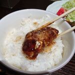 喫茶 寿々 - 煮込みハンバーグ定食（大盛）850円