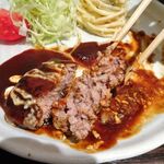 喫茶 寿々 - 煮込みハンバーグ定食（大盛）850円