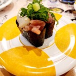 海都 - こいつも侮れない海鮮ユッケ！ユッケし過ぎてないので魚の味がきちんと楽しめて花丸