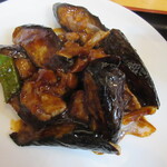 チャイナダイニング 龍 - 揚げ茄子と豚肉の味噌炒め？
