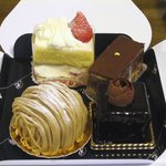 ププリエ  - スポンジが絶妙なケーキたち。