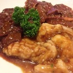 シマ腸、レバー、ハツ