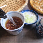 手打そば　いしやま - そば湯は､茹で釜から･･･サッパリ正統派