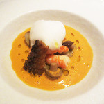 天然ウナギと天然手長海老のヴルーテ