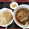 Taiwan Ryouri Nagahama Hanten - ラーメンセット(台湾ラーメン+ニンニク炒飯)