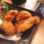 生本まぐろ へぎそば 炉端焼 魚然 - チキンカツ