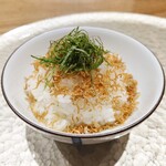 日本料理 とくを - 自家製ちりめん山椒ごはん