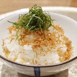 日本料理 とくを - 自家製ちりめん山椒ごはん