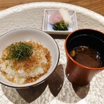 日本料理 とくを - ごはん・留め椀・香の物