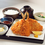 Fried horse mackerel set meal