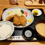 かま屋 - 一口ヒレカツ定食