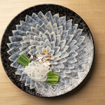 Special blowfish sashimi