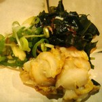 難波かくうち - ほたてと海藻の酢味噌和え　４００円