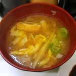 キッチン南海 - 牛蒡が入った味噌汁