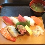魚がし食堂はま蔵 - にぎり 寿司の日なので、700円