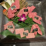 Yamagata Gyuu Yakiniku Gyuubee Souan - 一頭六種盛り合わせ