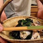 馬車道 大かわ - 筍と蛤ワカメと花山椒