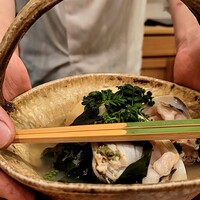 馬車道 大かわ - 筍と蛤ワカメと花山椒