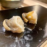 麻布十番 鮨とも - 穴子（塩と甘ダレ）