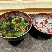酒遊庵こてつ - 大将一推しの、あおさのりの揚げ出し豆腐。