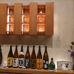 蕎や 月心 - カウンター前