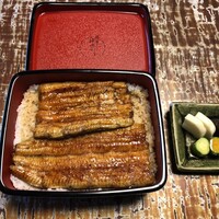 明神下 神田川 本店 - 鰻重(大)・新香・赤だしで6050円