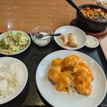 台湾料理 太和菜工坊 - 海老マヨ定食、スープを麺に変更（￥1080＋￥200）