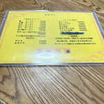 こく一番 ラーメン みどりや - メニュー。