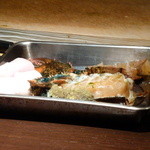 龢 - 【H25.7.10】オマール海老と夏ふぐの白子焼き・西京みそのアメリケーヌ。