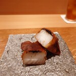 吉い - 新玉葱と塩昆布の春巻き