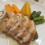 キッチン ブルー グローブ - 反対側から