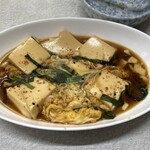 ゆたか食堂 - ニラと豆腐の卵とじ