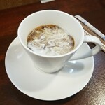 キッチン ブルー グローブ - ミルクを入れます