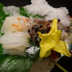 京懐石 吉泉 - 平目と海老と烏賊