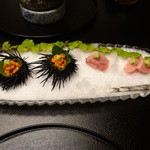 京懐石 吉泉 - 雲丹と大トロ